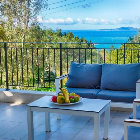 - 3 Minutes From The With Heated Eco-pool And Sunset View Villa Afionas
